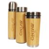 Picture of Avino Eco friendly stainless steel thermos insulated drinking bamboo diffrent bottles.combo (pack of 3)