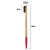 Picture of Avino Eco-Friendly, Natural wooden flat handle Toothbrush Set pk of 6 different colours