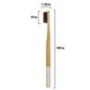 Picture of Avino wooden toothbrushes multi-pack for a good oral hygiene pk of 6 different colours 