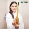 Picture of Avino Natural bamboo toothbrush (assorted) & wooden brush holder, Sustainable Alternative to Plastic Containers.