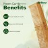 Picture of Avino Natural Neem  french Wooden Hair Comb